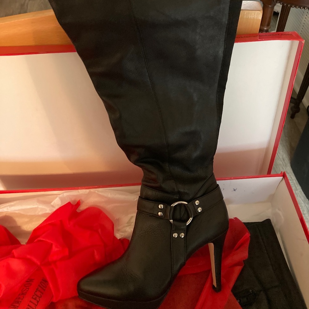 Rod Hommerson Red Collection leather black boots